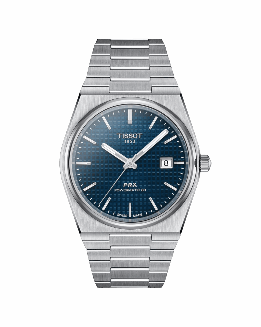 Tissot PRX Powermatic 80 40 mm - Bracelet acier, cadran bleu
