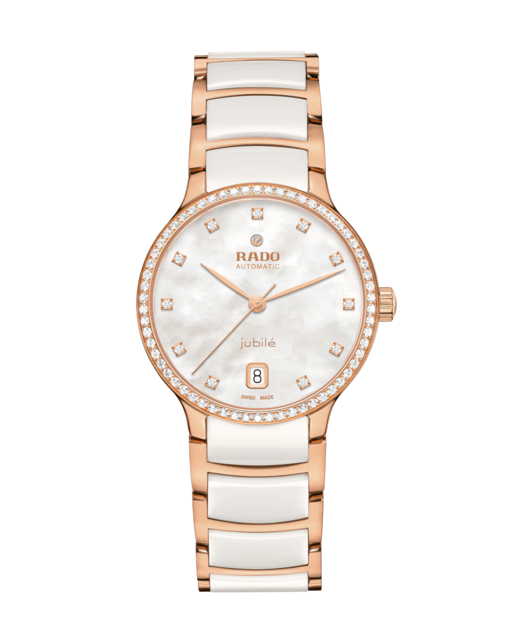 Rado Centrix Automatic Diamonds Lunette Diamants Blanc