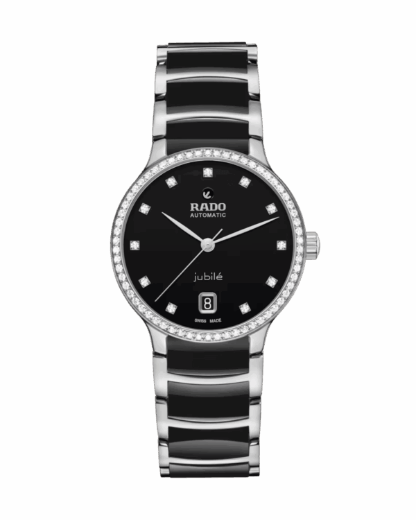 Rado Centrix Automatic Diamonds Lunette Diamants Noir