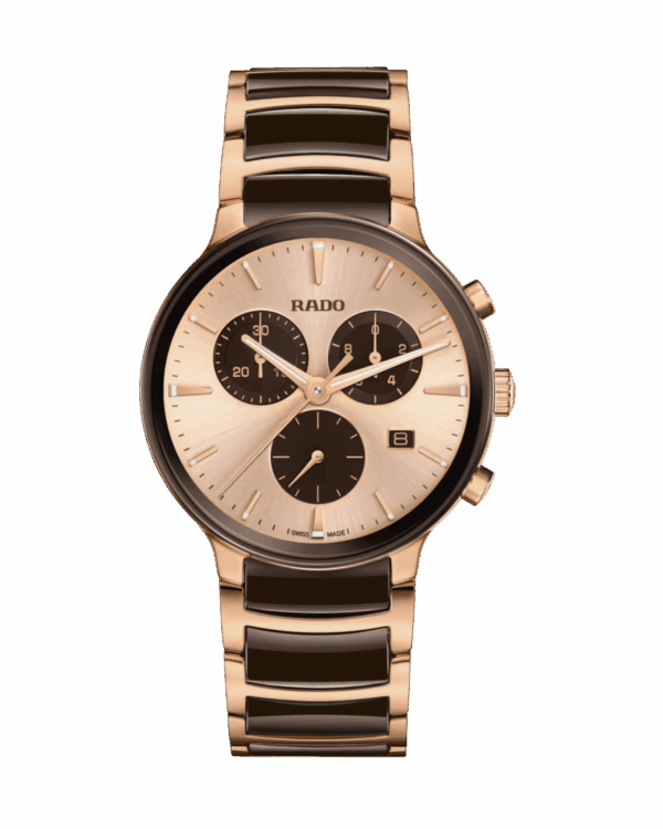 Rado Centrix Chronograph Quartz 41 mm Or rose