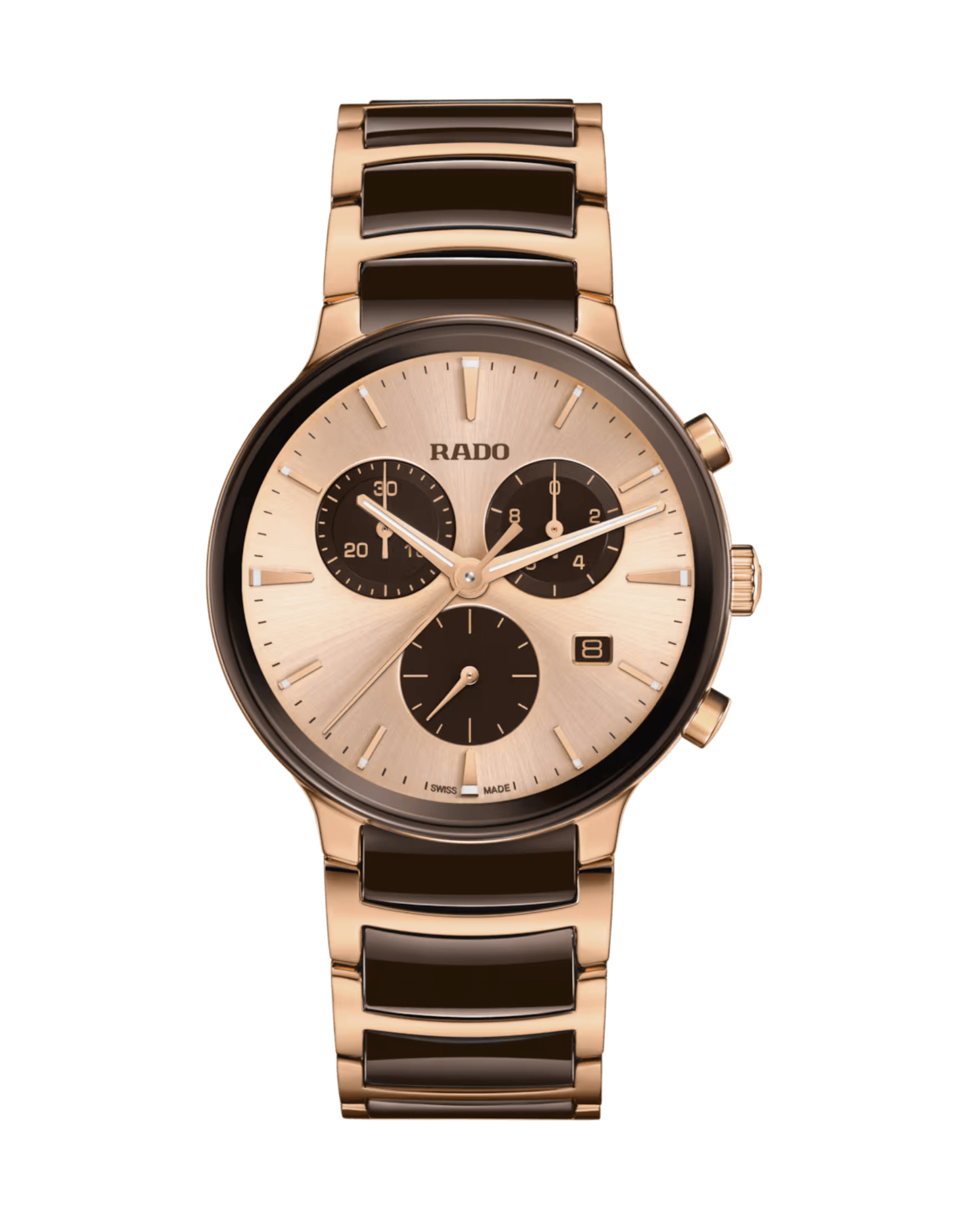 Rado Centrix Chronograph Quartz 41 mm Or rose