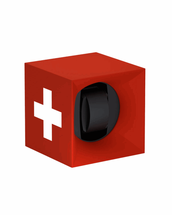 SwissKubik Startbox Soft Touch Rouge – Remontoir 1 Montre Croix suisse