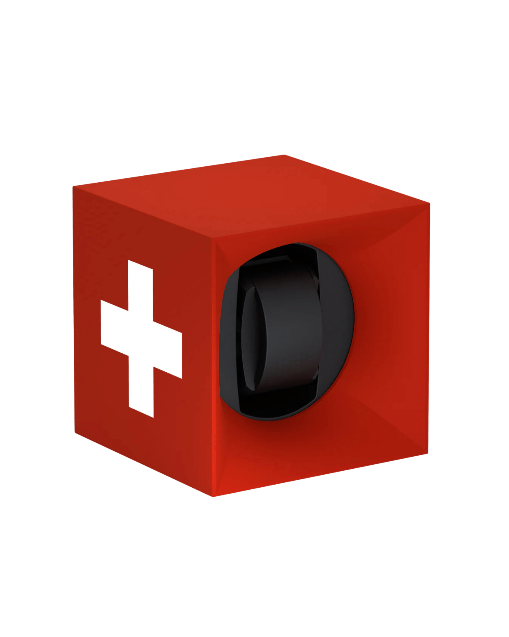 SwissKubik Startbox Soft Touch Rouge – Remontoir 1 Montre Croix suisse