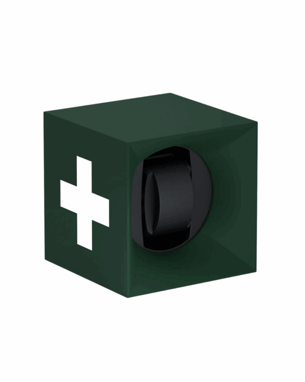 SwissKubik Startbox Soft Touch Vert – Remontoir 1 Montre