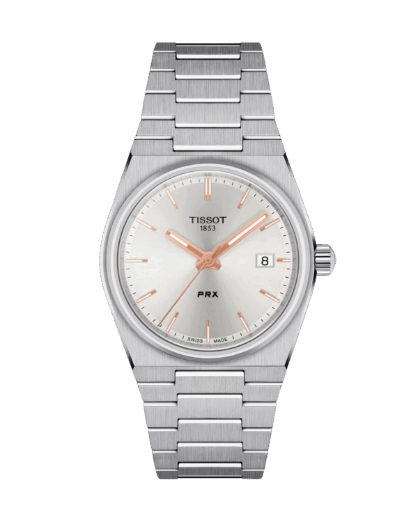 Tissot PRX 35mm Quartz Argent Argenté