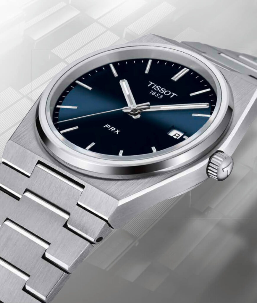 Tissot PRX Quartz Tissot PRX Quartz – design sport-chic en acier