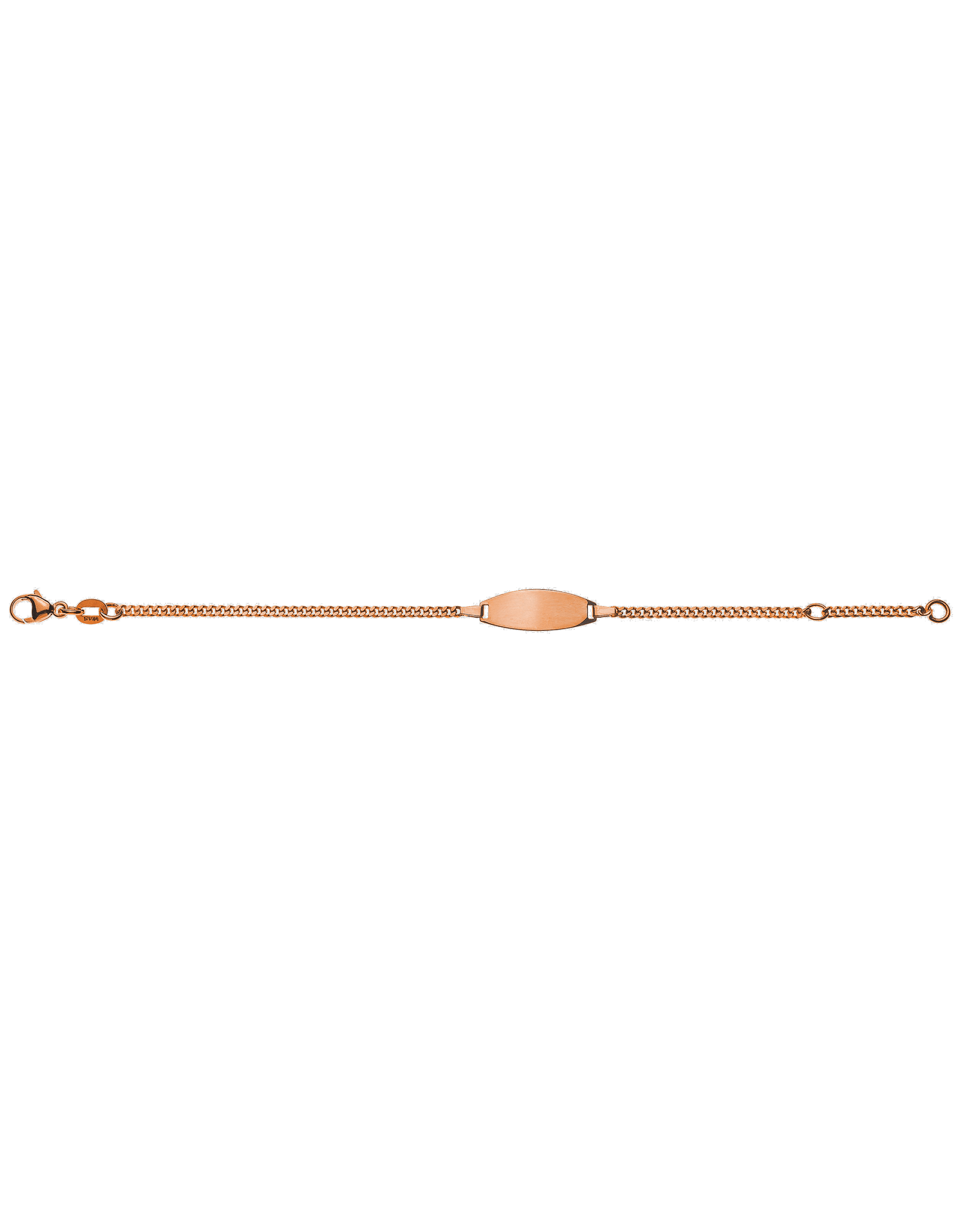 Bébé Bracelet Gourmette Or Rose 750 14cm