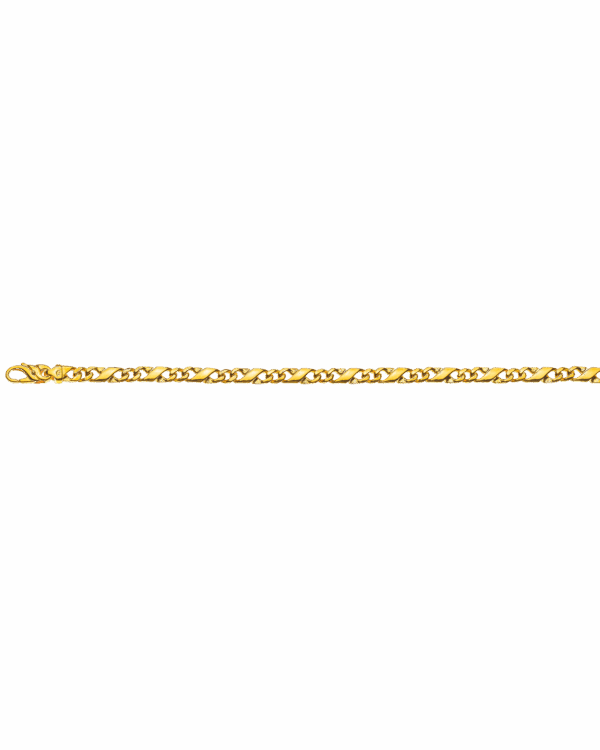 Bracelet Carrera poli or jaune 750 env. 5.0mm