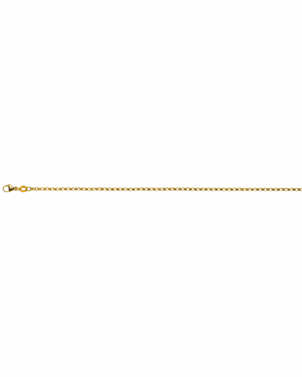 Jaseron bracelet or jaune 750 env. 2.4mm