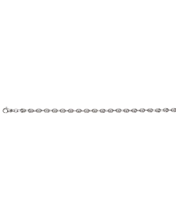 Bracelet maille marine or gris 750 env. 4.5 mm