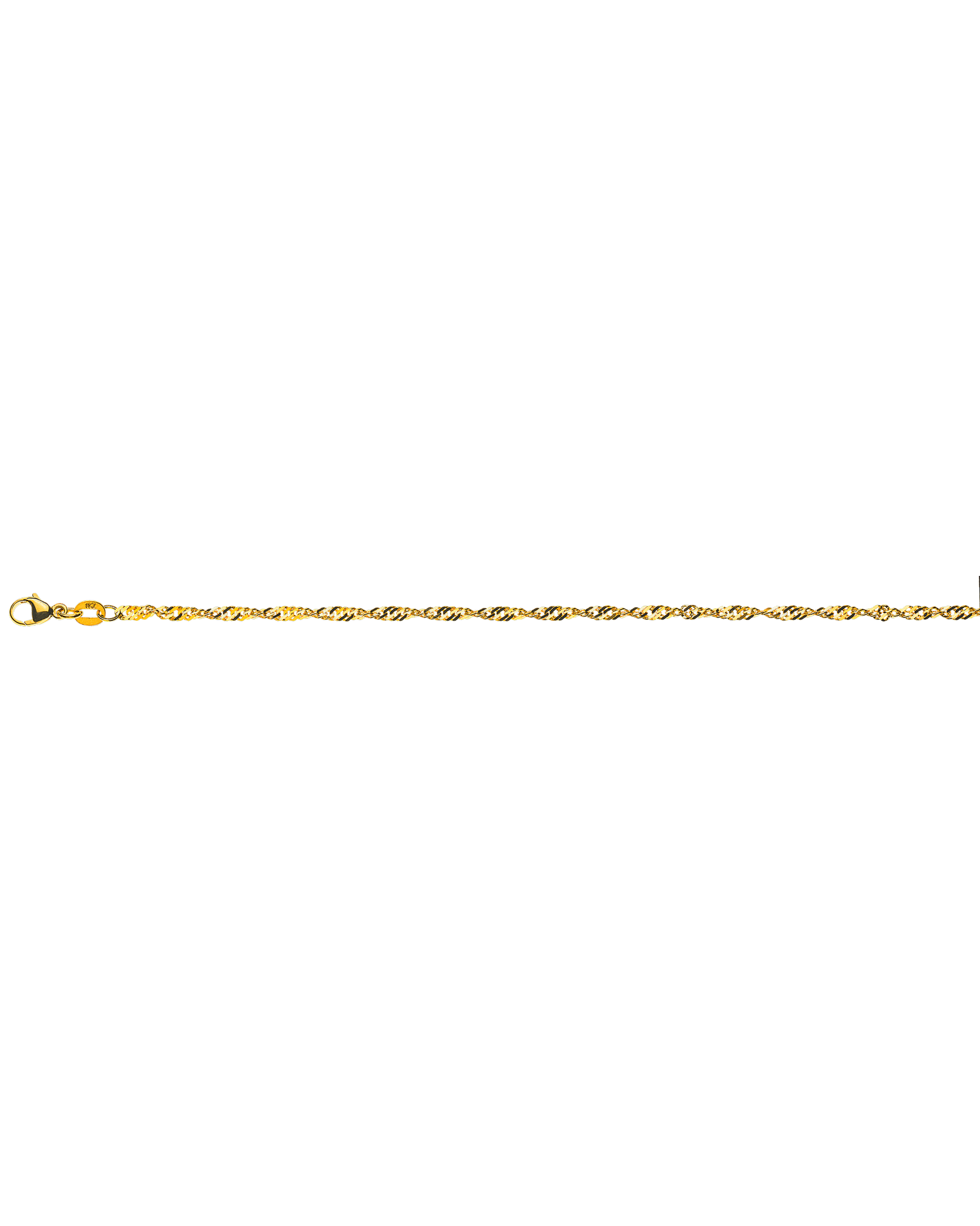 Singapour or jaune 750 env. 2.4mm