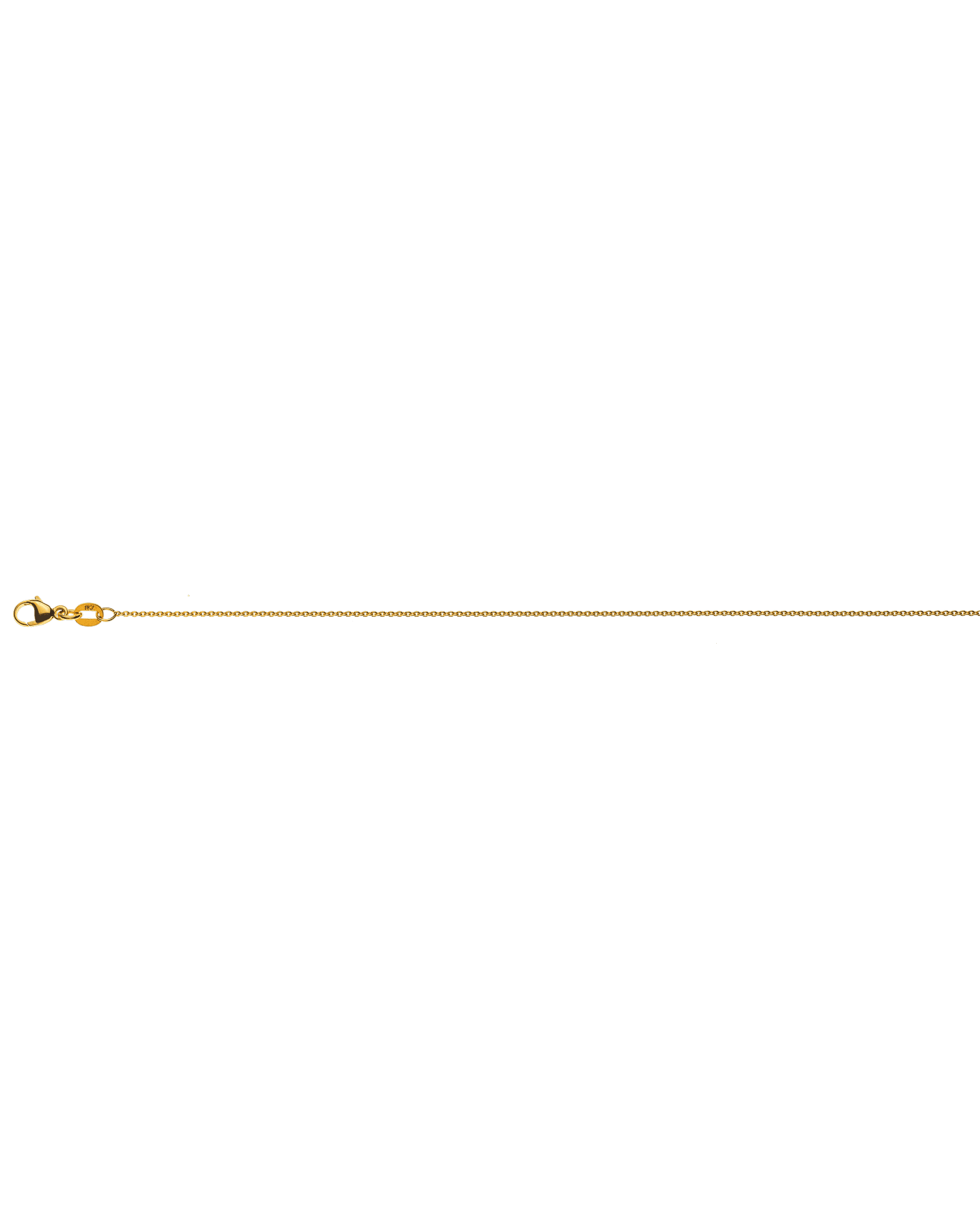 Forçat ronde or jaune 750 env. 1.1mm