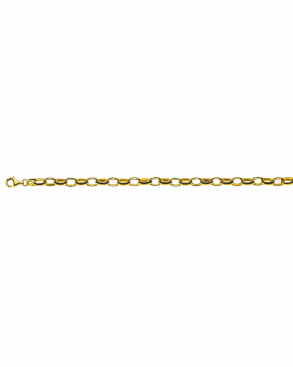 Forçat oval or jaune 750 semi massiv env. 6.0x8.5mm