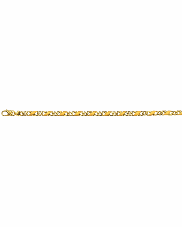 Collier Carrera satiné/poli or jaune 750 env. 5.0mm