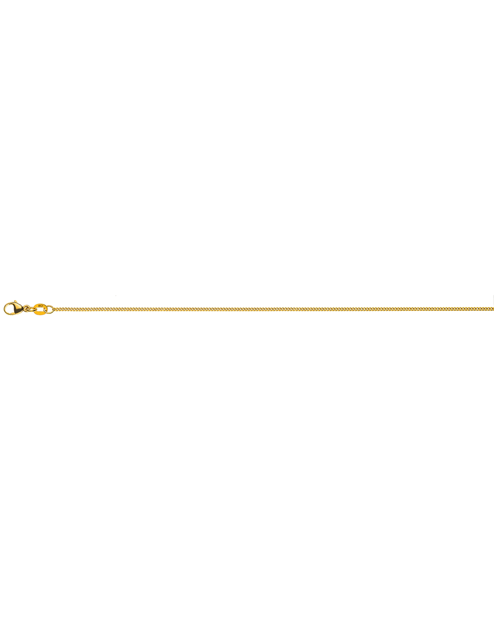 Gourmette limée or jaune 750 env. 1.4mm