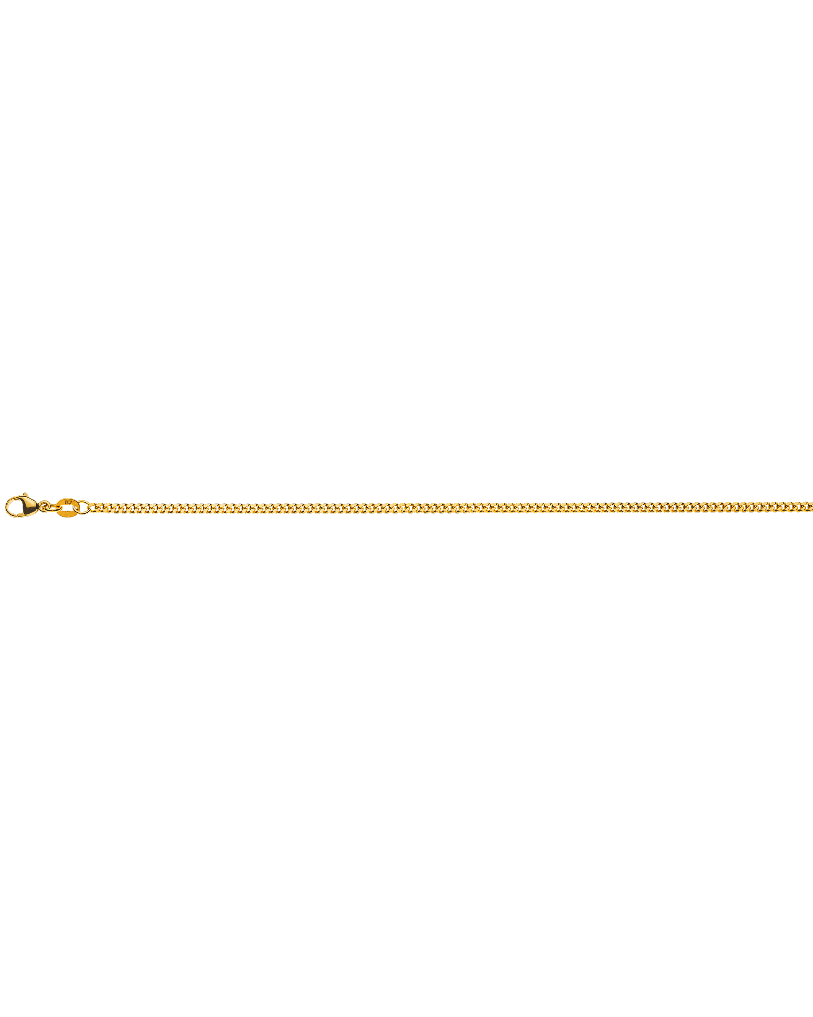 Gourmette limée or jaune 750 env. 2.3mm