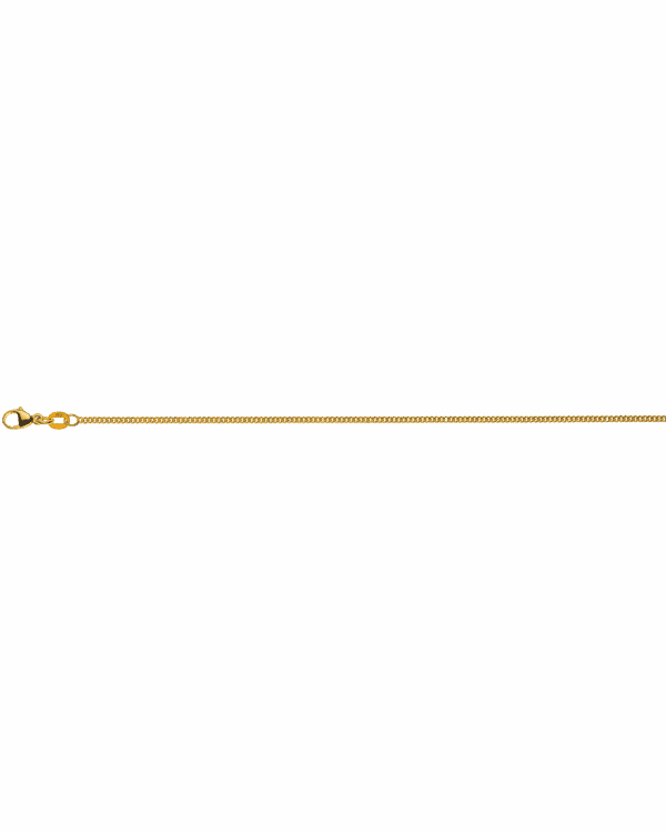 Gourmette ronde or jaune 750 env. 1.6mm