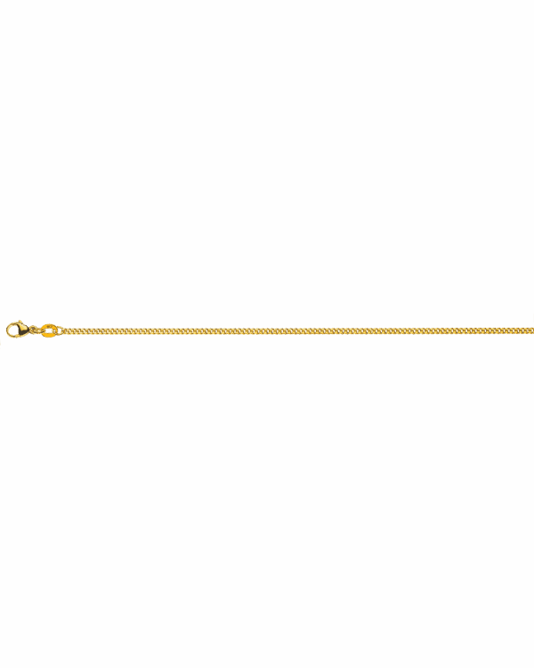 Gourmette limée or jaune 375 env. 1.8mm