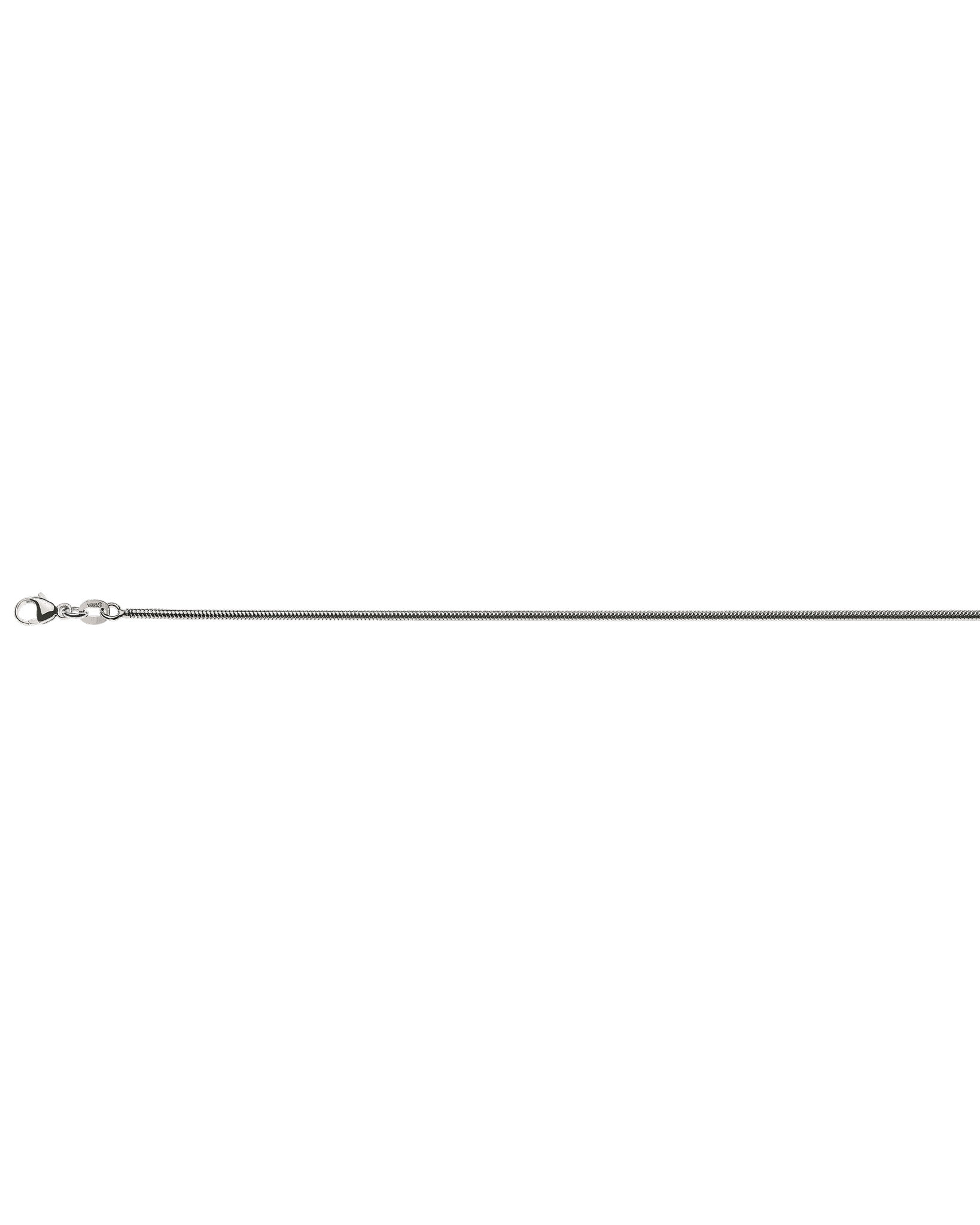 Serpent rond or gris 750 env. 1.6mm