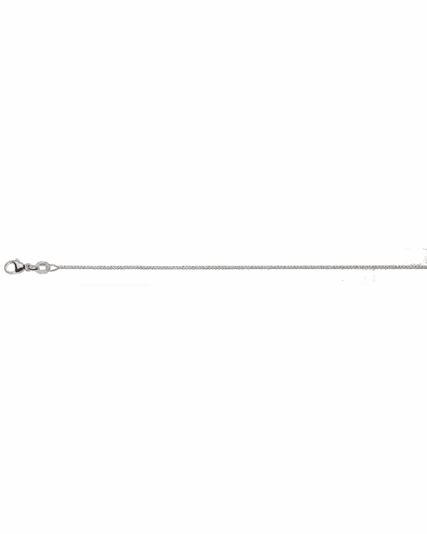 Vénitienne diamantée or gris 585 env. 0.9mm