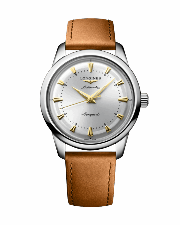 Longines Conquest Heritage 40mm Argent cuir