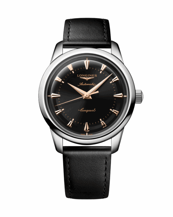 Longines Conquest Heritage 40mm Noir cuir