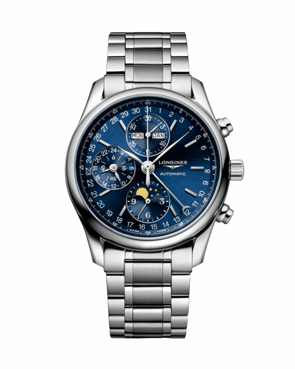 Longines Master Collection Chronograph Moonphase 40mm Bleu Acier