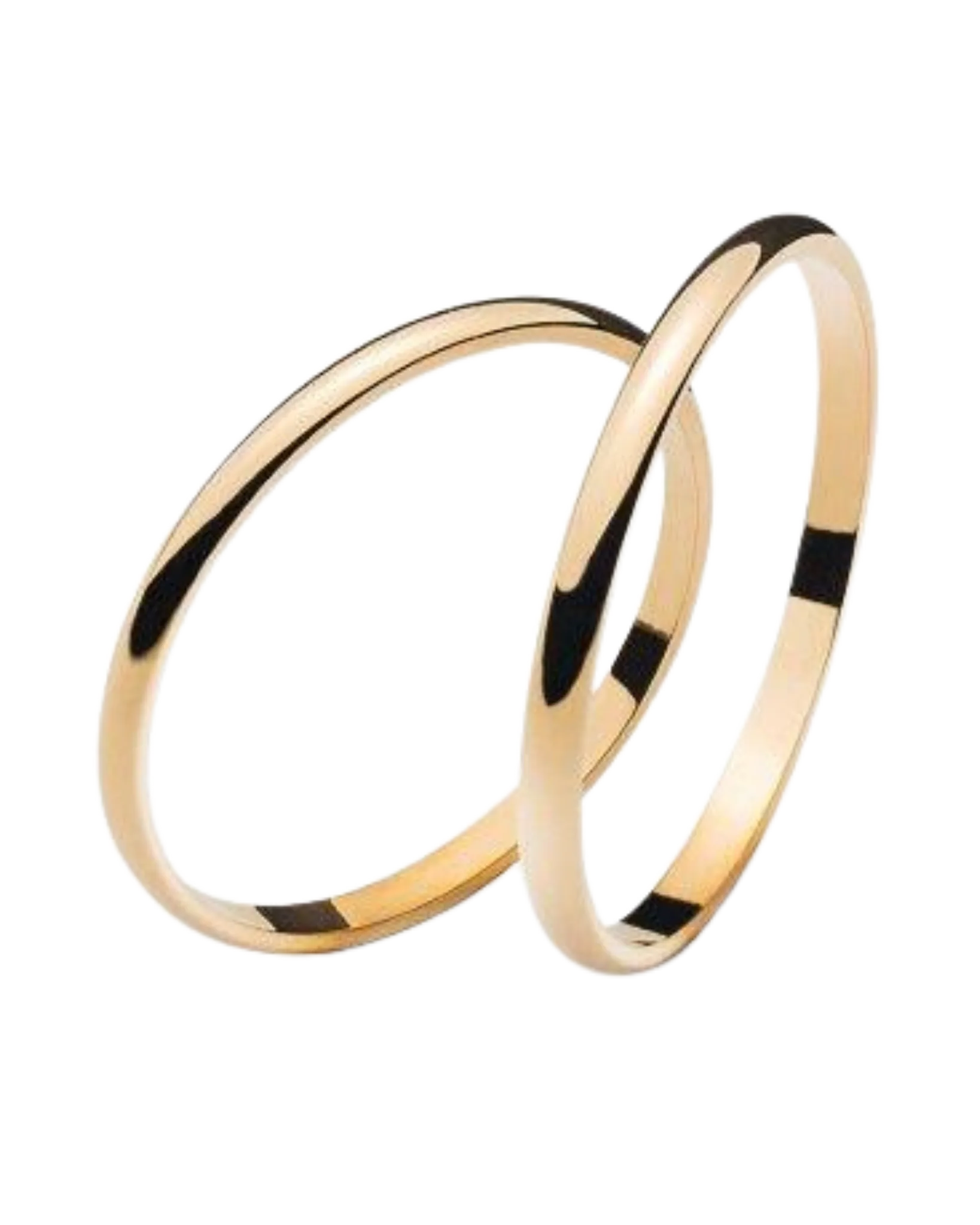 Alliance demi bombé or jaune 750 env. 1.8mm