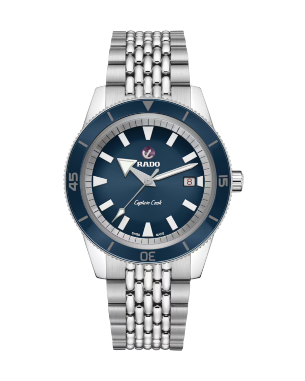 Rado Captain Cook Automatic 42mm Bleu Grain de riz
