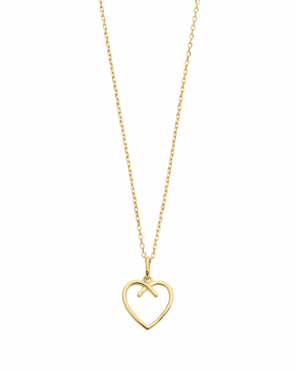 Collier argent 925 doré cœur | Gil Bonnet & Fils
