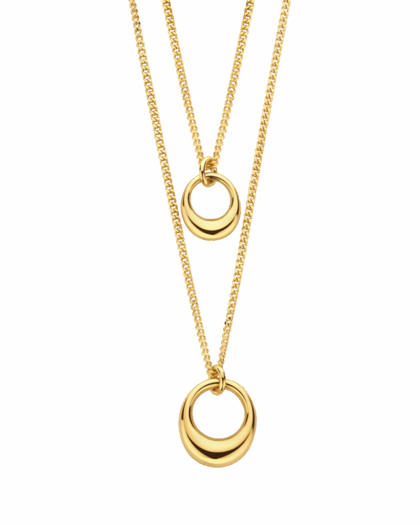 Collier double argent 925 doré | Gil Bonnet & Fils