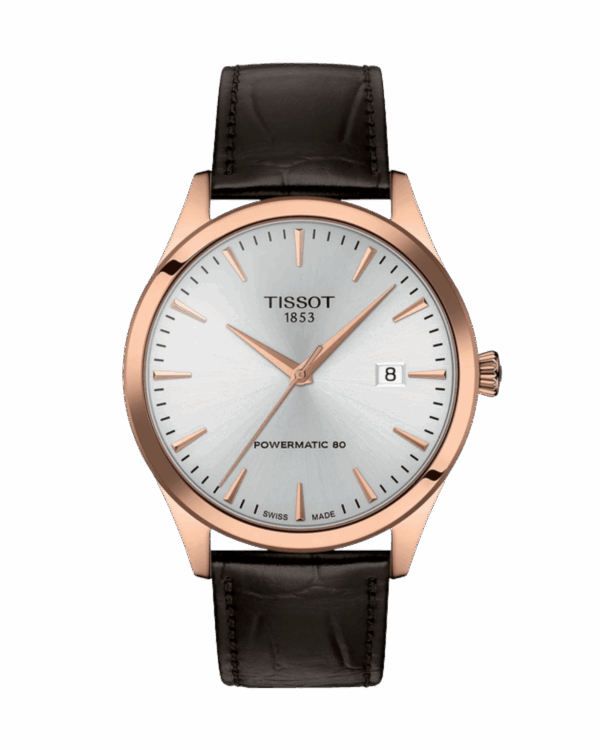 Tissot Classic Dream 40mm PVD Rose doré cuir