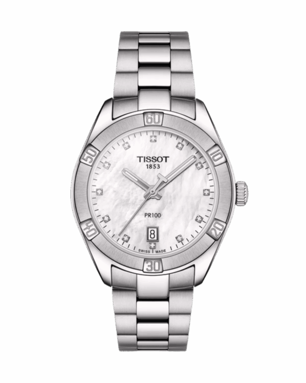 Tissot PR 100 Sport Chic Diamond 36mm argent
