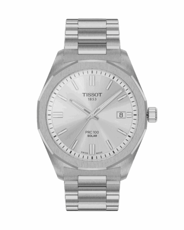 Tissot PRC 100 Solar 39mm Argent