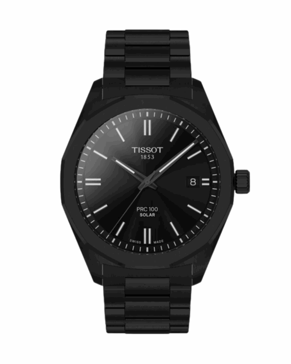 Tissot PRC 100 Solar 39mm Noir Acier