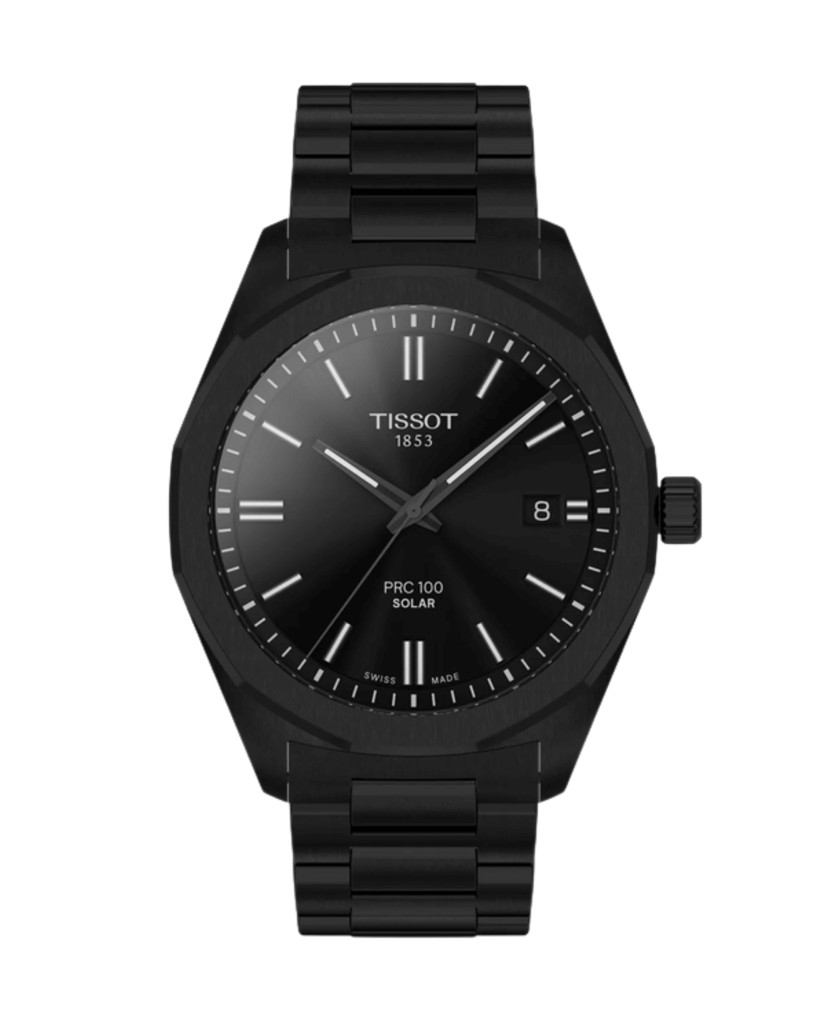 Tissot PRC 100 Solar 39mm Noir Acier