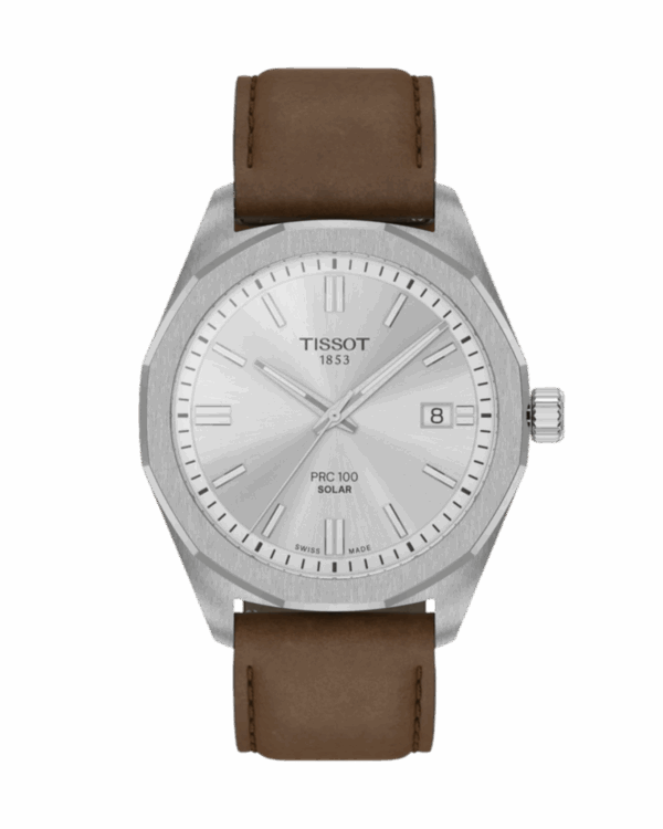 Tissot PRC 100 Solar 39mm brun