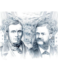 Portrait d’Auguste Agassiz et d’Ernest Francillon, fondateurs de Longines