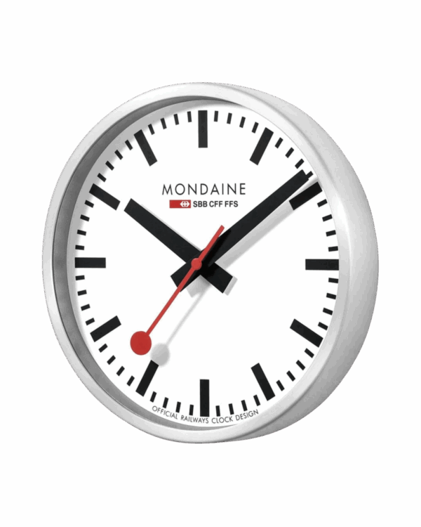 Mondaine horloge murale 25cm Argent