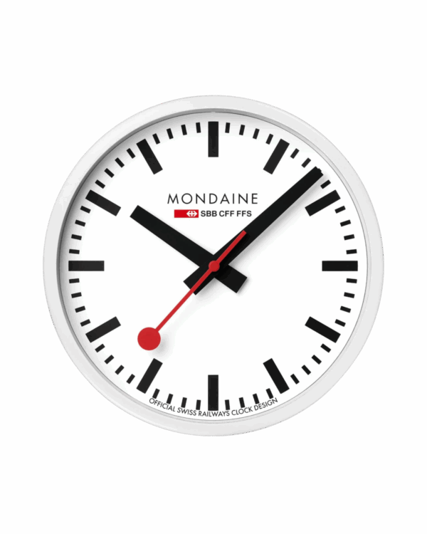 Mondaine horloge murale 25cm Cuivre