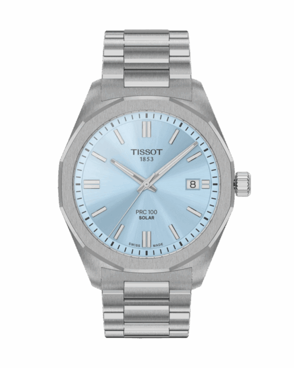 Tissot PRC 100 Solar 39mm Bleu clair