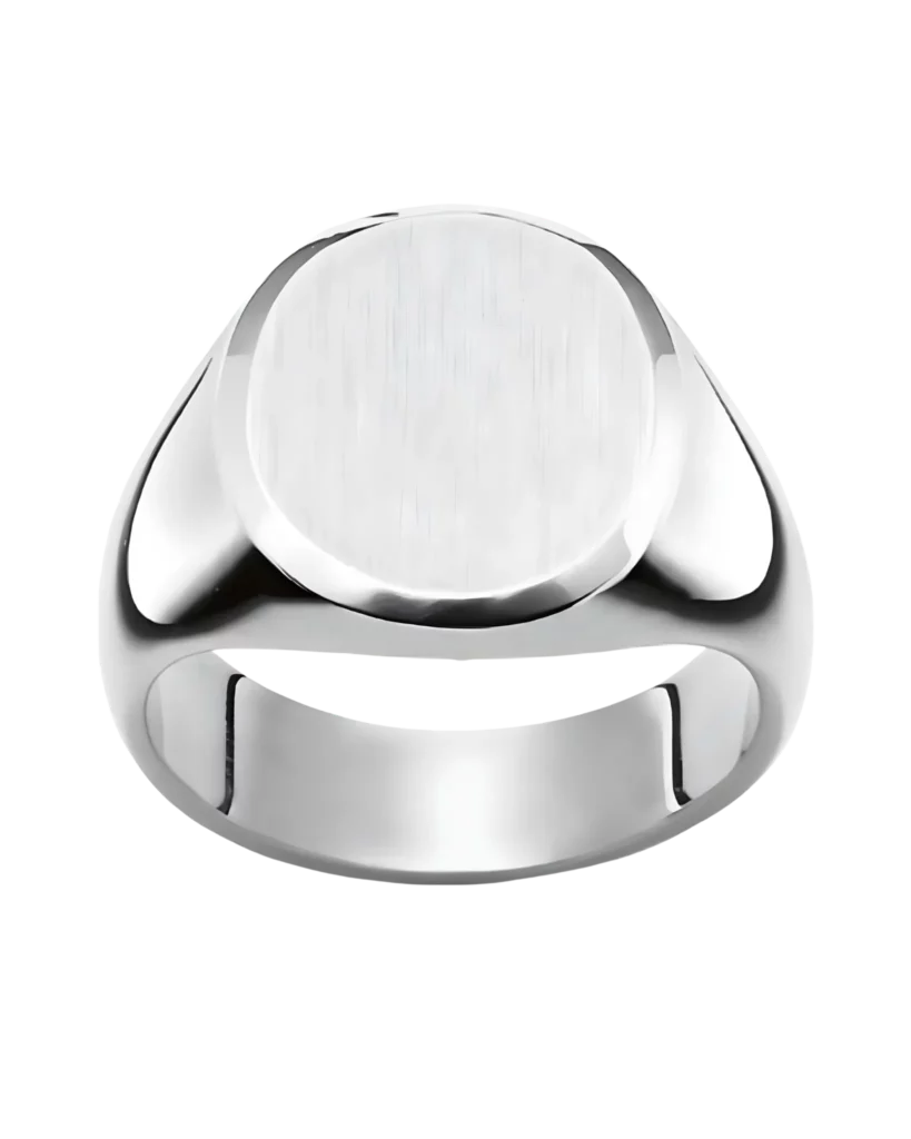 34-2102 Chevalière homme ronde argent 925 rhodié – Pfalzer SC21