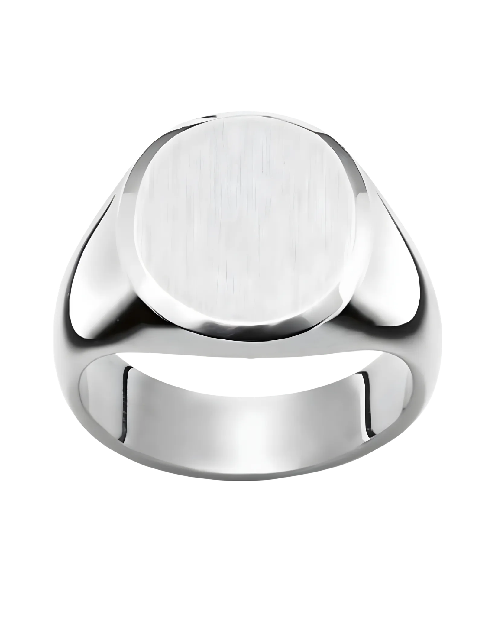 Chevalière homme ronde argent 925 rhodié – Pfalzer SC21