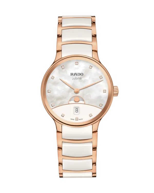 Rado Centrix Moonphase Diamonds Blanc