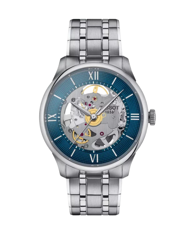 Tissot Chemin des Tourelles Skeleton Bleu