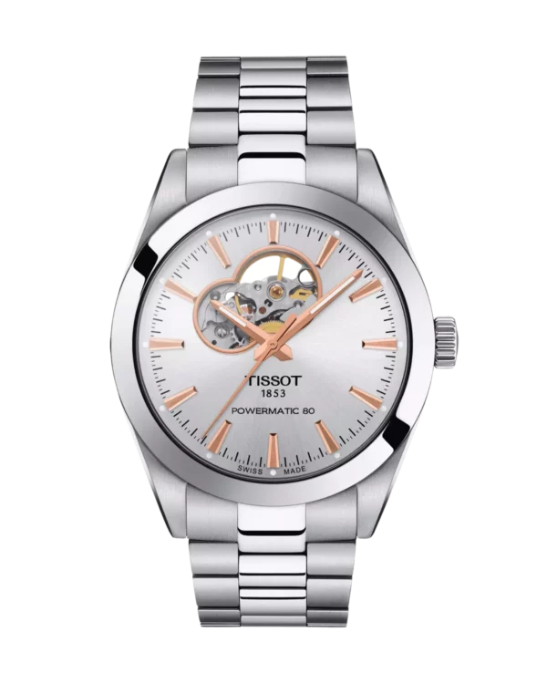 Tissot Gentleman Open Heart 40mm Argent