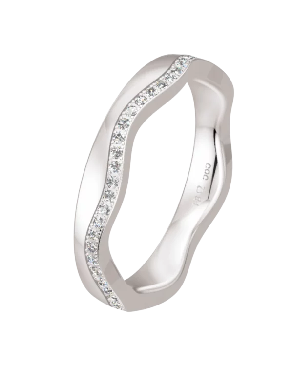 Alliances Breuning or blanc 585 poli 3.3 mm diamant