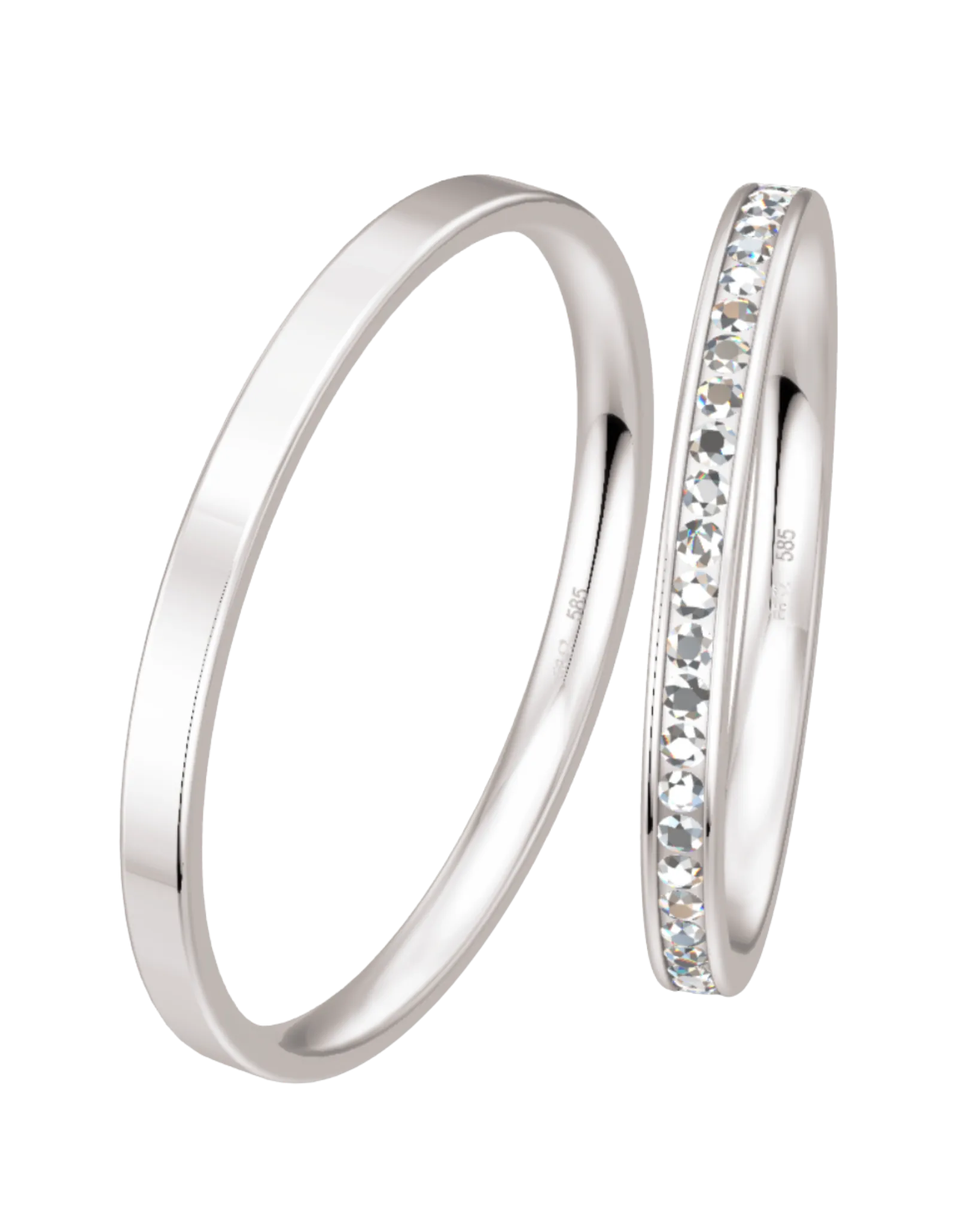 Alliance Breuning Topseller or blanc 585 diamants 2 mm