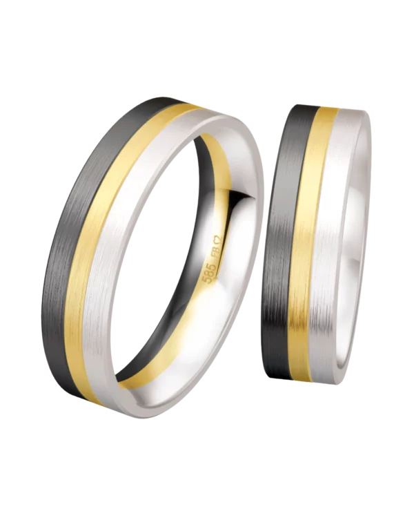 Alliance Breuning Black And White or tricolore diamant 5.5 mm