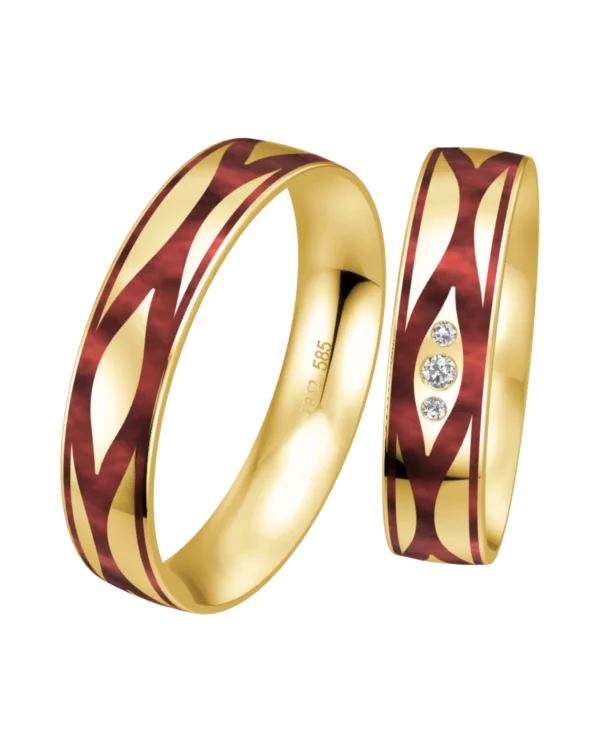 Alliance Breuning Color or jaune 585 diamant 5 mm